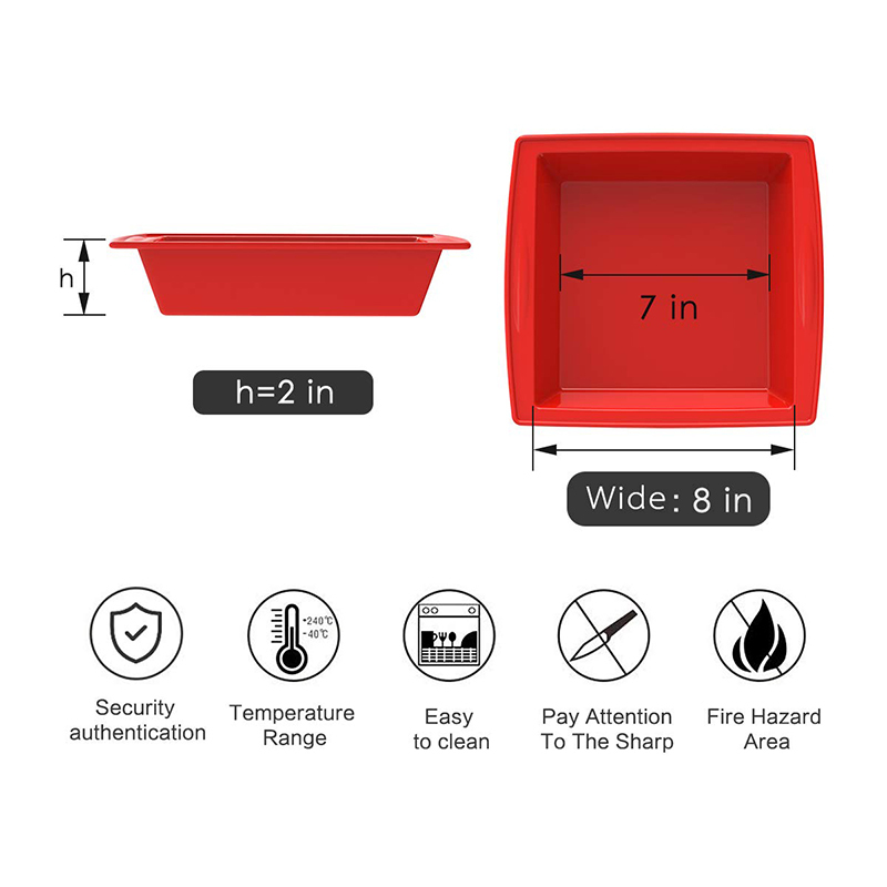 8x8 inç silikon kare kek taval - X Nutrition incelemesi ve fiyatı