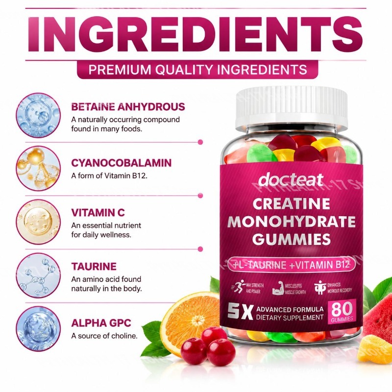 Kreatin Monohidrat Sakızları,  - Multivitamin Gummy Adult incelemesi ve fiyatı